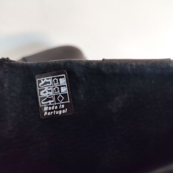 Aldo Combat Boots Mens 11 / 44 Leather Textile Black Gray Lace-Up Portugal - Picture 12 of 14